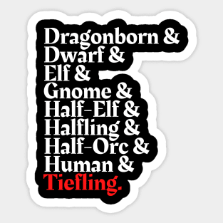 I'm The Tiefling - D&D All Race Sticker